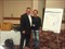With Jeff Schmidt from Cumulus in Wisconsin. May 31st, 2013. Jeff is one of the best sales managers around. Period. I've known Jeff since running days at Midwest Family in 1992. Standing next to Chris Lytle's easel. 